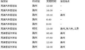 合肥至滁州汽车票价分析