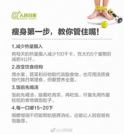 国家版减肥指南来了—健康、科学、有效的方法！