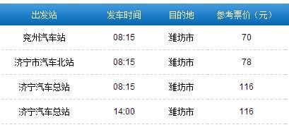 北京到潍坊汽车票价解析