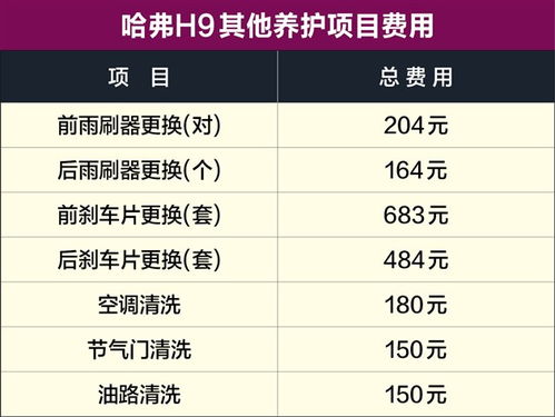 汽车大保养项目的费用解析 汽车大保养项目的费用解析