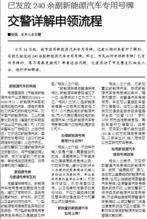 汽车新牌照的费用与申请流程解析