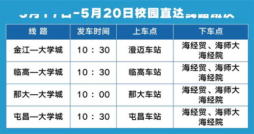 乘车路线与时间